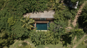 Exterior image of overhead shot of Finca Victoria center